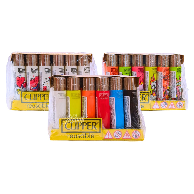 DISPLAY ISQUEIRO CLIPPER C/ 24 UND RECARREGÁVEL