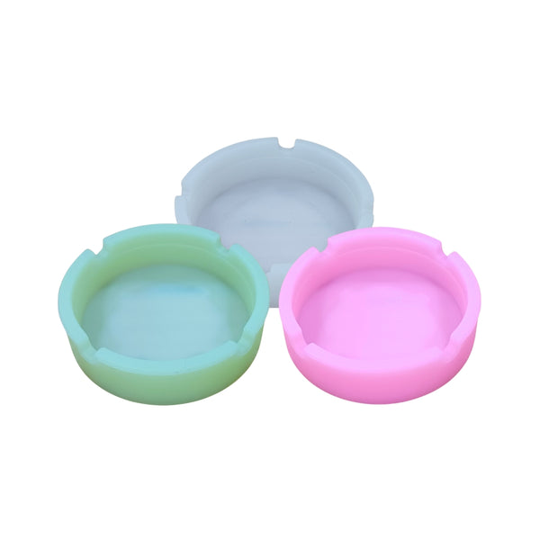 CINZEIRO DE SILICONE FLUORESCENTE GRANDE (REDONDO)