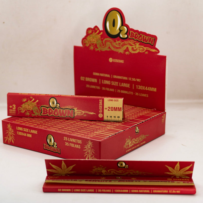 O2 SEDAS BROWN LONG SIZE LARGE C/25