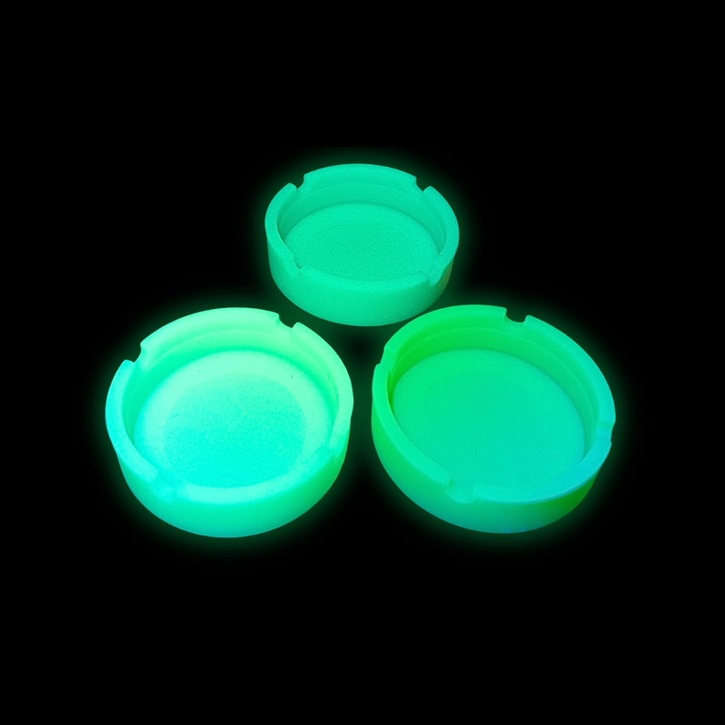 CINZEIRO DE SILICONE REDONDO PEQUENO FLUORESCENTE