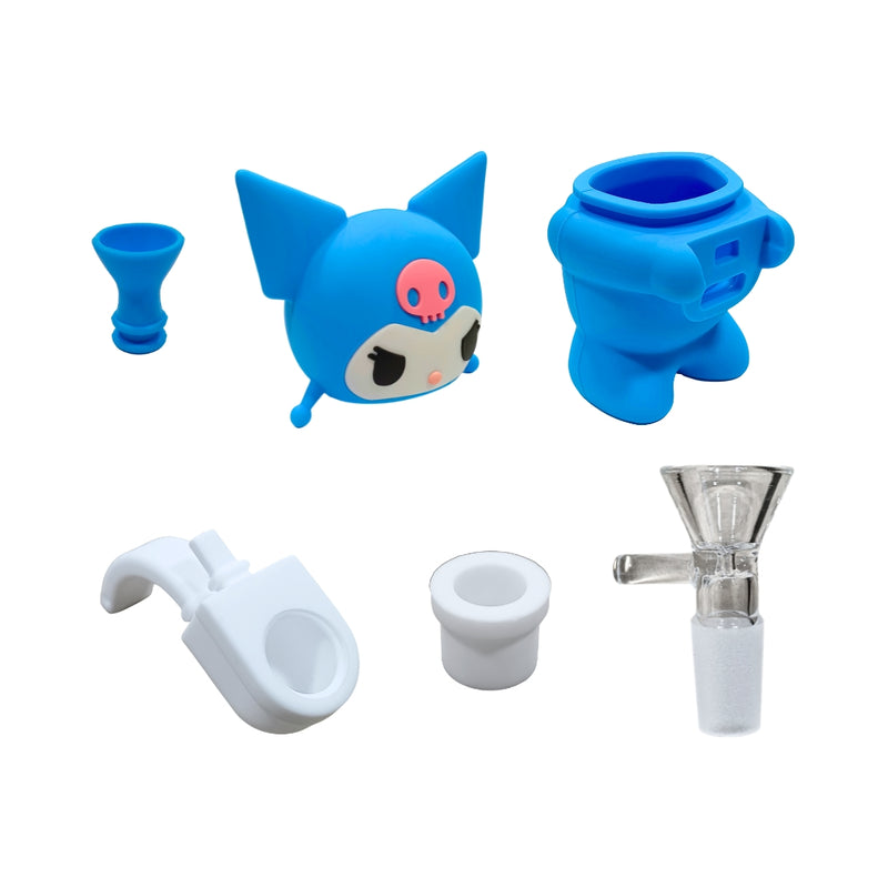 MINI BONG DE SILICONE KUROMI (HELLO KITTY)