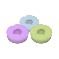 CINZEIRO DE SILICONE FLUORESCENTE COM TAMPA (REDONDO)